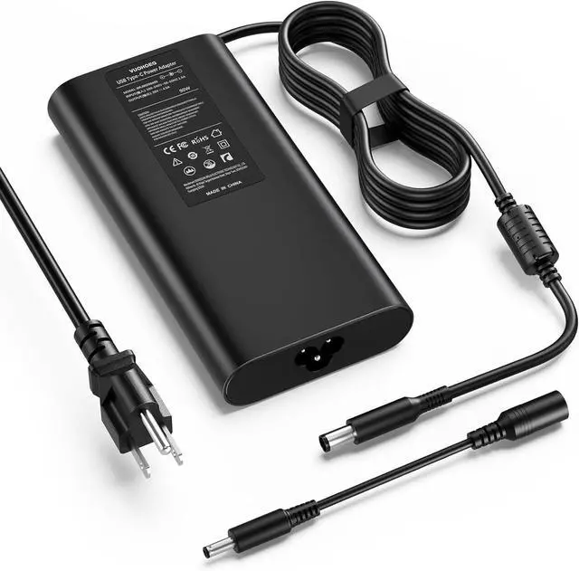 Main image of 90W/65W AC Adapter Compatible with Dell Latitude 5400/7410; Inspiron 15; Vostro; XPS 13; OptiPlex Micro 9020 3050 3060 3070 3080 5050 5060 7010 7040 7060 7070 19.5V 4.62A Power Supply (Non-USB-C)
