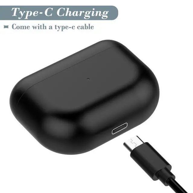 Alt view image 4 of 7 - Charging Case for Jabra Elite 10, Replacement Charger Battery Case 590mAh for Jabra Elite 10 (Black)