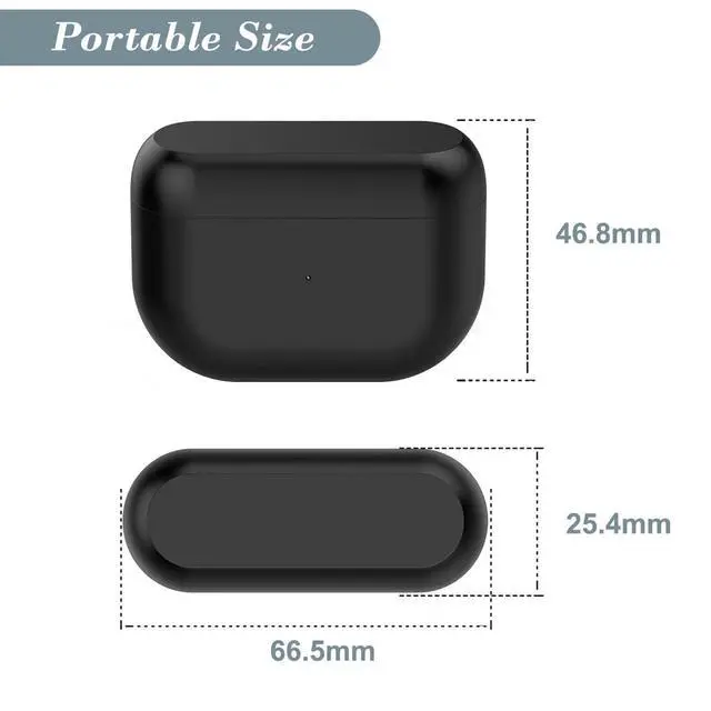 Alt view image 5 of 7 - Charging Case for Jabra Elite 10, Replacement Charger Battery Case 590mAh for Jabra Elite 10 (Black)