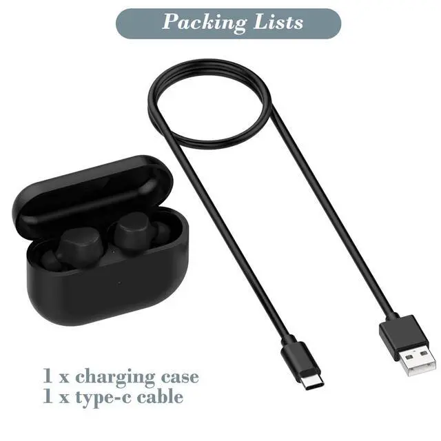 Alt view image 7 of 7 - Charging Case for Jabra Elite 10, Replacement Charger Battery Case 590mAh for Jabra Elite 10 (Black)