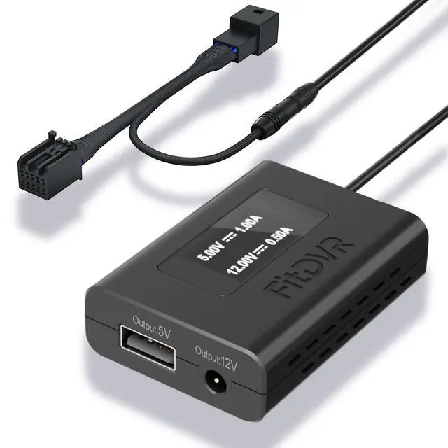 Main image of Dash Camera Power Adapter (10-Pin) for Chevrolet GMC Buick Cadillac Chevy, Connect Auto Dimming Rearview Mirror, USB Power Source, Easy to Install, 5V 12V Output, for Dashcam, Radar, D3-019