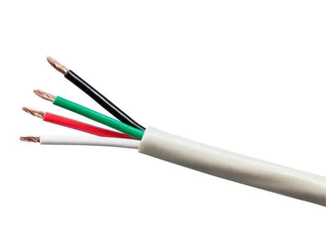 Alt view image 6 of 6 - 4 Conductor Speaker Wire - Burial Rated Outdoor Compatible Water Resistant Jacket With Color Coded 100% Pure Bare Oxygen-Free Copper Conductors, 14AWG, 250 Feet, Gray