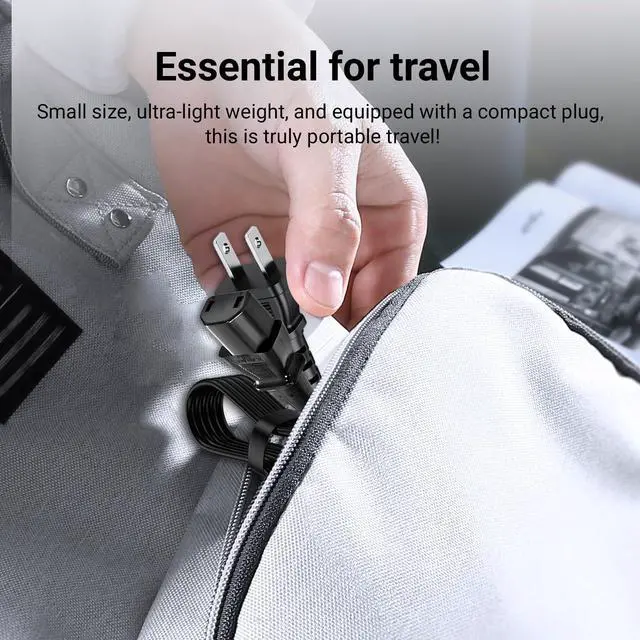 Alt view image 6 of 7 - 4.9Ft AC Power Cord Compatible with TCL Roku 55 65 75 Class 6 Series 4K Smart TV Series R635 55R635 65R625 65R635 75R635 75S431 75S435 75-R635 Mini-LED QLED Dolby Vision HDR
