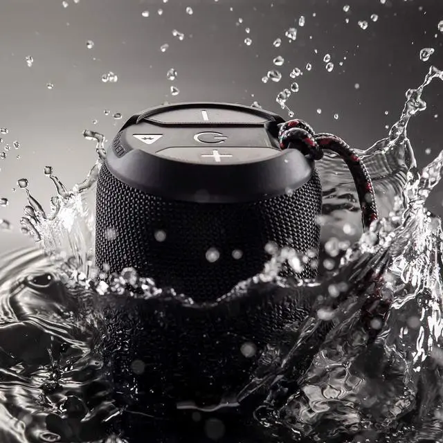 Alt view image 2 of 6 - BRV-Mini - Waterproof Pairing Speaker - Rugged Portable Wireless Speaker - 12 Hours of Playtime - Black (604203553)