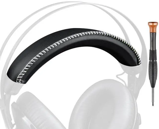 Main image of Headband for HyperX Cloud Revolver/Revolver S, HX-HSCR-GM Cloud Revolver Gaming Headsets, Replacement Headstrap Pad Repair Part - Black(White Line)