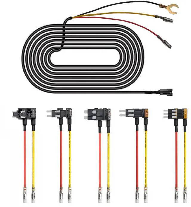Main image of Fuse Box Power Adapter Dash Cams, Upgrade Parking Monitoring, Hardwire Wire Kit Accessories(8.20 ft, Applicable to Vehicle Other Than Mercedes Benz)