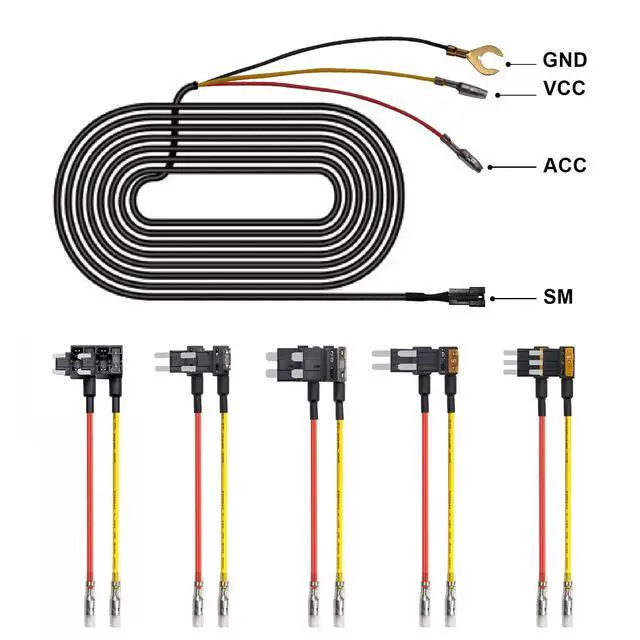 Alt view image 2 of 4 - Fuse Box Power Adapter Dash Cams, Upgrade Parking Monitoring, Hardwire Wire Kit Accessories(8.20 ft, Applicable to Vehicle Other Than Mercedes Benz)