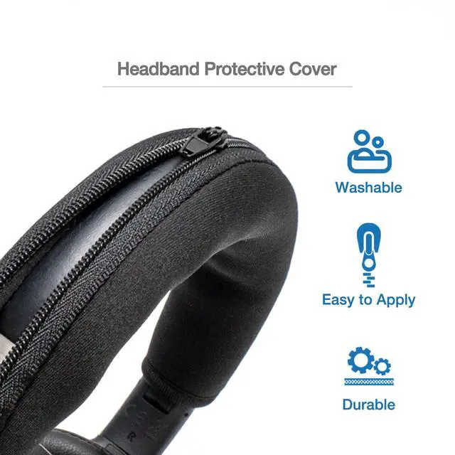 Alt view image 6 of 7 - Lambskin Ear Pads Cushion Headband Protective Cover Refresh Kit Compatible with Sennheiser PXC480 PXC550,PXC 550-II,MB660 UC,MB 660 MC Headphone Replacement Earpads