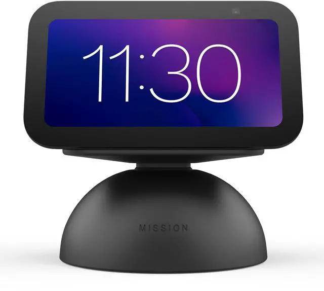 Main image of Mission 2-in-1 Tilt & Battery Stand for Echo Show 5 (3rd Gen, 2023 Release) (Make Your Echo Show Portable) - Charcoal Black
