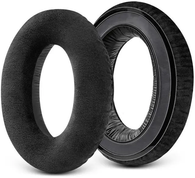 Main image of Earpads for Sennheiser HD650/HD600/HD660S/HD545/HD525/HD535 Headphones, Velour Ear Pads Cushions Replacement for Massdrop X HD6XX/HD58X and HD580/HD565 Jubilee Headset (Velour Black)