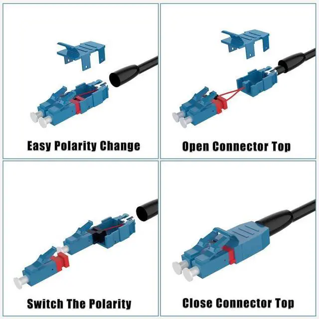 Alt view image 6 of 6 - Single Mode LC to LC Outdoor Armored Fiber Patch Cable 20m | 66ft, OD-5mm, 9/125m SMF, Uniboot,10G/40G/100Gb, Direct Burial, For Data Center Long-Distance Use, LSZH