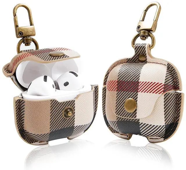 Main image of for AirPods 4 Case with Keychain, Full Protective AirPods 4 Case 2024 for Women Men Compatible with AirPods 4th Charging Case-Brown