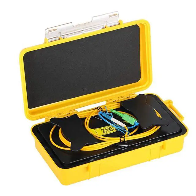 Alt view image 2 of 7 - Fiber Optic OTDR Launch Cable Box G.657A1 Singlemode 9/125 SCAPC-LC/UPC Connector Dead Zone Eliminator Fiber Box (1000 Meters)