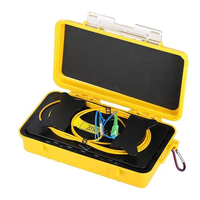 Alt view image 3 of 7 - Fiber Optic OTDR Launch Cable Box G.657A1 Singlemode 9/125 SCAPC-LC/UPC Connector Dead Zone Eliminator Fiber Box (1000 Meters)