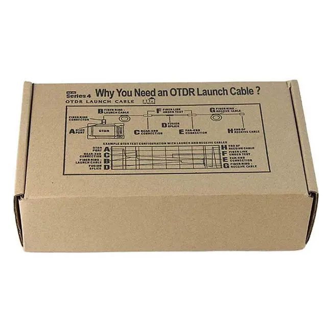 Alt view image 7 of 7 - Fiber Optic OTDR Launch Cable Box G.657A1 Singlemode 9/125 SCAPC-LC/UPC Connector Dead Zone Eliminator Fiber Box (1000 Meters)