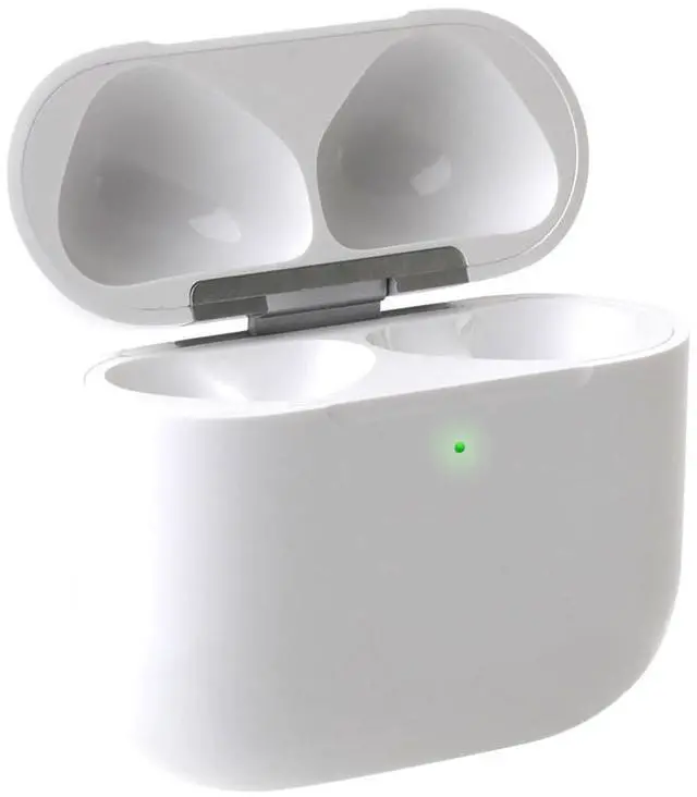 Main image of Wireless Charging Case for AirPods 4th Generation, USB-C Replacement Charger, Hard Shell Plastic (White)