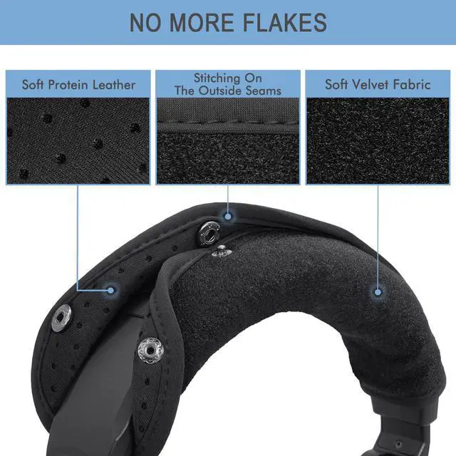 Alt view image 3 of 7 - GEVO Protective Headband Cover for Sennheiser HD280 / HD 280 Pro - Black | Also for HD300 / HD 300 Pro / HMD280 Pro / HMD281 Pro, No More Flaking Leather, Easy Installation, No Tool Needed