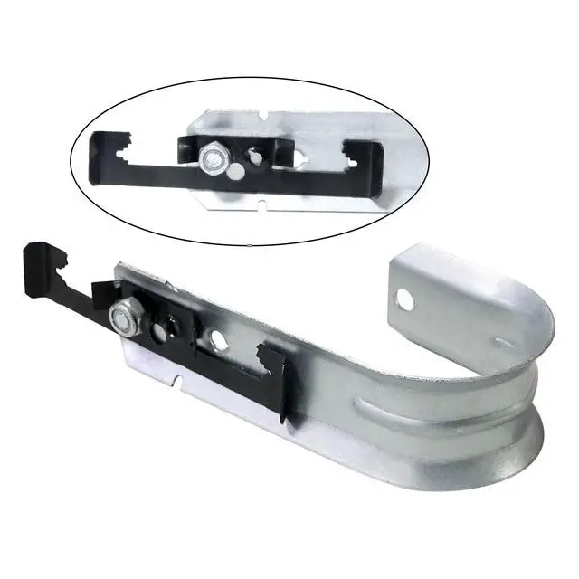 Alt view image 4 of 6 - 20 Packs 2" Heavy Duty Cable Support J Hooks with Bat Wing Clips for Hanging Cables Management to Ceiling Grid Wire & Threaded Rod