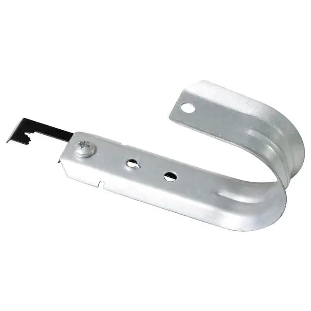 Alt view image 3 of 6 - 20 Packs 2" Heavy Duty Cable Support J Hooks with Bat Wing Clips for Hanging Cables Management to Ceiling Grid Wire & Threaded Rod