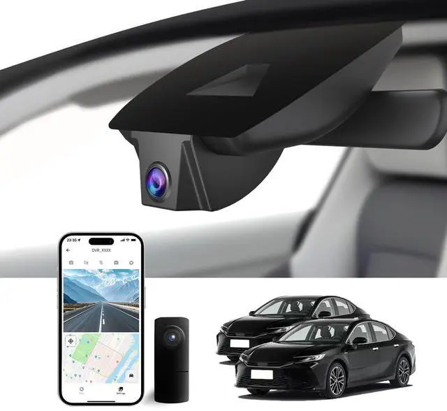 Main image of OEM Style Front & Rear Dash Cam for Toyota Camry 2025 2026 | Front 4K, Rear 1080P, 128GB Card, Hidden Design, Plug&Play, Easy Install, Loop Recording, G-Sensor, Free App