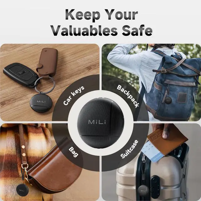 Alt view image 7 of 7 - Air Tags for Android 4-Pack, Bluetooth Tracker Tags NOT iOS | Certified by Google Find Hub. Item Finder Tracker Tag for Keys, Luggage, Suitcase, Backpack