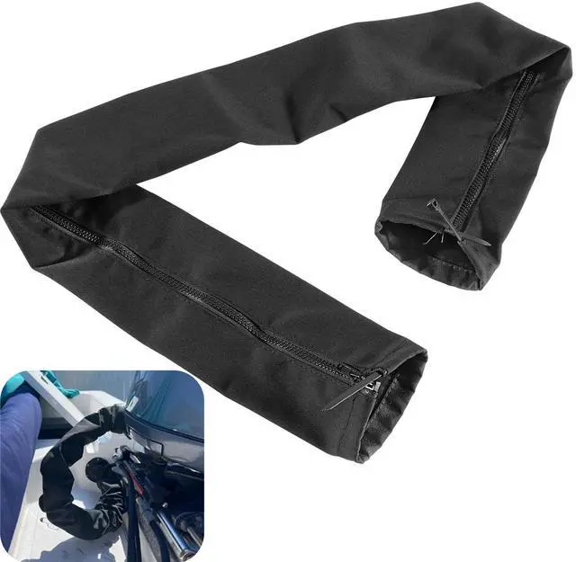Main image of 48 Inch Black Zippered Rigging Sleeve ZRS-1-DP Cable Casing | Flexible Protective Casing Organizer Sleeve for Trolling Motor Wires & Marine Wiring