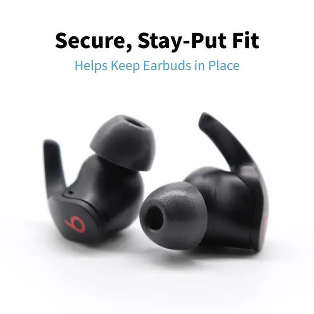 Alt view image 4 of 7 - TW-200-C TrueGrip MAX Memory Foam Ear Tips | For Anker Soundcore, Sennheiser, JBL, SoundPEATS & More, Ultimate Comfort, Superior Noise Isolation, Black, S/M/L (3 Pairs)