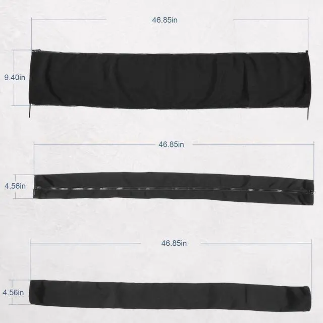 Alt view image 6 of 7 - 48 Inch Black Zippered Rigging Sleeve ZRS-1-DP Cable Casing | Flexible Protective Casing Organizer Sleeve for Trolling Motor Wires & Marine Wiring