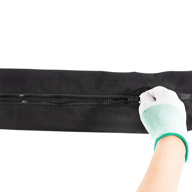 Alt view image 7 of 7 - 48 Inch Black Zippered Rigging Sleeve ZRS-1-DP Cable Casing | Flexible Protective Casing Organizer Sleeve for Trolling Motor Wires & Marine Wiring