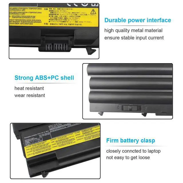 Alt view image 5 of 7 - 70++ 9 Cell 11.1V 94Wh Battery 0A36303 Compatible with Lenovo ThinkPad T430 T430i T410 T420 T420i T510 T520 T530 L412 L420 L430 L512 L520 L530 W510 W520 W530 0A36302 45N1001 45N1000 45N1010 45N1011
