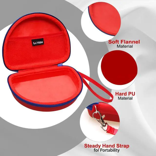 Alt view image 4 of 7 - Case for JBL JR Jr310BT/Junior 320BT Kids Headphones Red | Hard Carrying Travel Case for JBL JR Jr310BT/Junior 320BT Kids Headphones