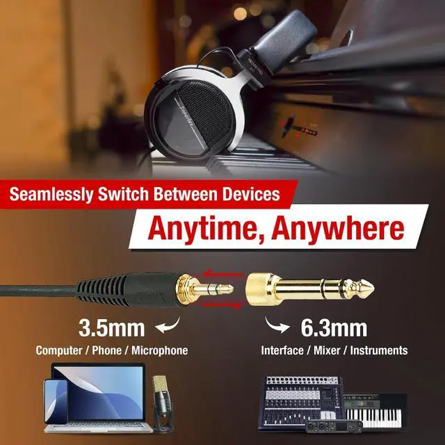 Alt view image 6 of 7 - HD330PRO 32 Semi-Open Studio Headphones for Music and Podcasting | For musicians and creators on phones or laptops; 32 compatibility, balanced 40mm-driver sound and a semi-open fit