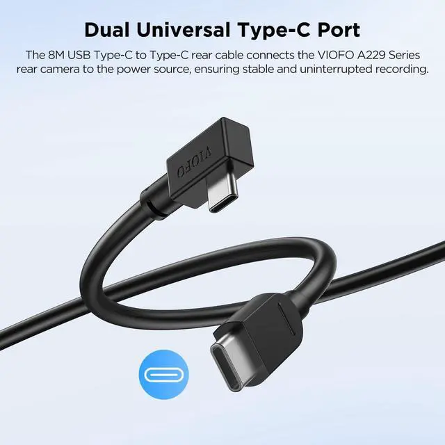 Alt view image 5 of 7 - Rear Cable 8M(26.2ft) only for A229 Plus/Pro/Ultra Dash Camera