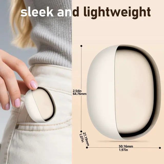 Alt view image 2 of 7 - Wireless Earbuds 2 Pack, ANC in-Ear Bluetooth Headphones, Big Bass Durable, Lightweight Design for Noisy Factories, Gym, and Travel, 60 Hour Long Playtime (Gold)
