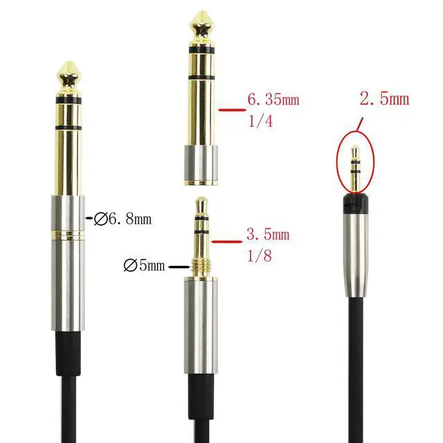 Alt view image 3 of 7 - Replacement Audio Upgrade Cable Compatible with Sennheiser HD598, HD598Cs, HD560s, HD598SE, HD620S, HD400PRO, HD599, HD569, HD579, HD505 Headphones 1.2meters/4feet