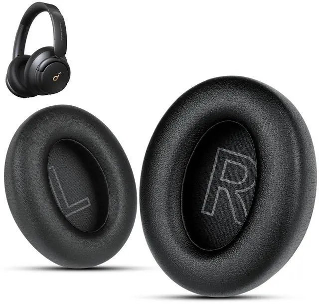 Main image of Soundcore Replacement Ear Pads Fits Soundcore Life Q20 Replacement Ear Pads, Soft Memory Foam Soundcore Q20 Replacement Ear Pads for Anker Q20/Q20i/Q20BT Headphones Black