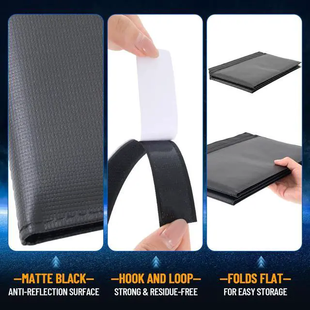 Alt view image 6 of 7 - 1 Set Adjustable Monitor Hood Sunshade, 1727 Inch, Black PVC Screen Protector, Anti-Glare Shade, Expandable Light Blocker for Multiple Monitor Sizes, No-Tool Setup, Reduces Eye Strain