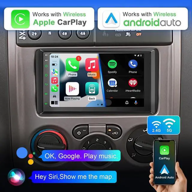 Alt view image 2 of 7 - Car Radio Stereo for 2003 2004 2005 2006 Chevy Silverado Tahoe GMC Sierra Yukon Tahoe Impala8(Without Bose System)7 Inch Touchscreen with Wireless Apple CarPlay & Android Auto/GPS/SWC/FM Radio Linux