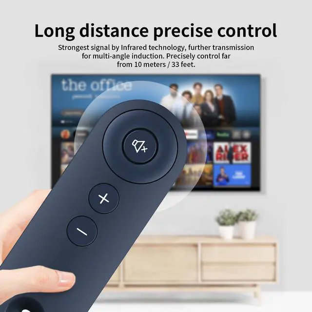 Alt view image 5 of 7 - Replacement IR Soundbar Remote Control for Sonos Arc, Arc SL, Beam (Gen 1 Gen 2), Ray, Amp (Gen 2), Playbase and Playbar