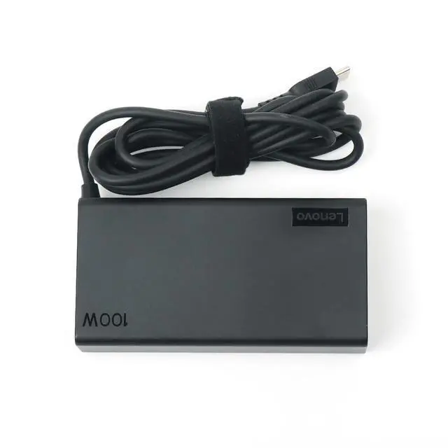 Alt view image 3 of 7 - Laptop Charger 100W Watt USB Type C(USB-C) AC Power Adapter - ldeapad 5 Pro 16, ThinkBook 15 16, Black, ADL100YLC3A