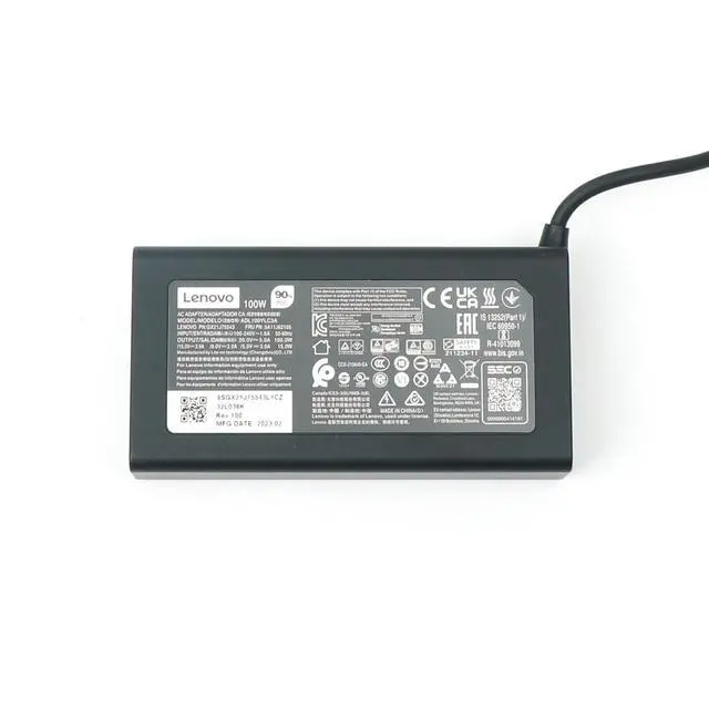 Alt view image 4 of 7 - Laptop Charger 100W Watt USB Type C(USB-C) AC Power Adapter - ldeapad 5 Pro 16, ThinkBook 15 16, Black, ADL100YLC3A