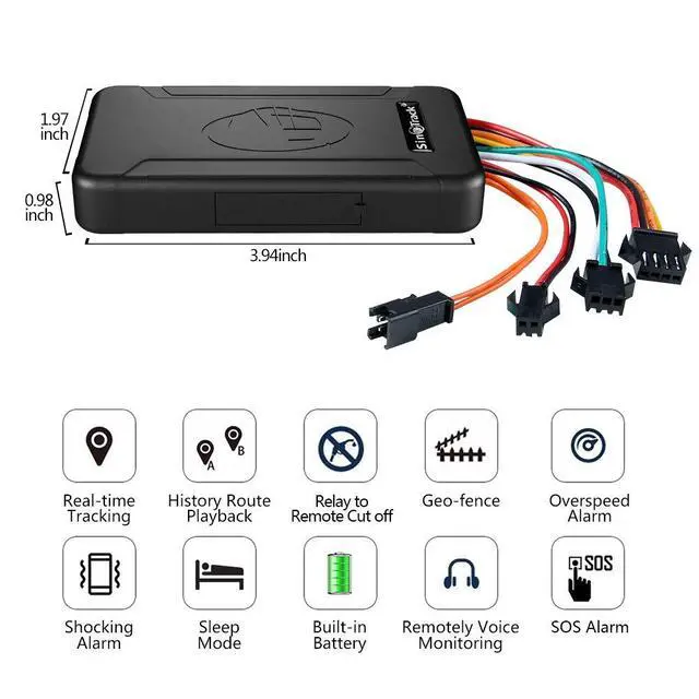 Alt view image 2 of 7 - 4G GPS Tracker for Vehicles, ST-906L GPS Tracker Locator Real-Time Location Tracking Device with Voice Monitor Car Motorcycle GPS Device for Truck Taxi with No Monthly fee Platform