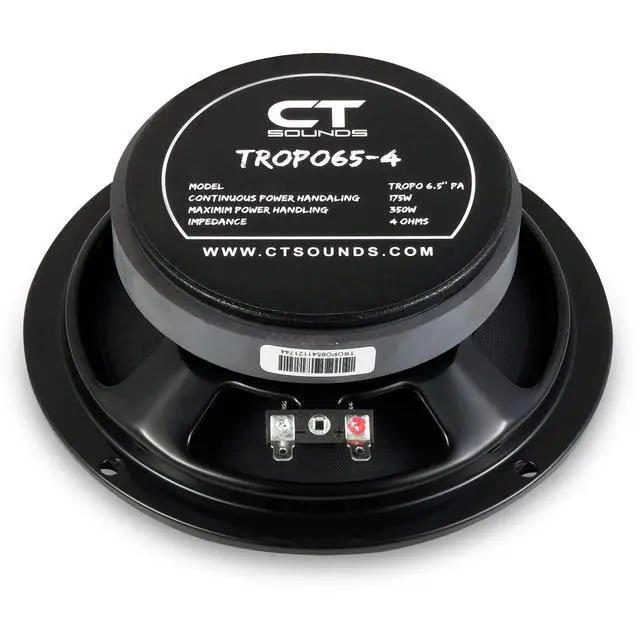 Alt view image 3 of 7 - TROPO65-4 6.5 Shallow Mount Midrange Speaker, 175 Watts RMS, Each
