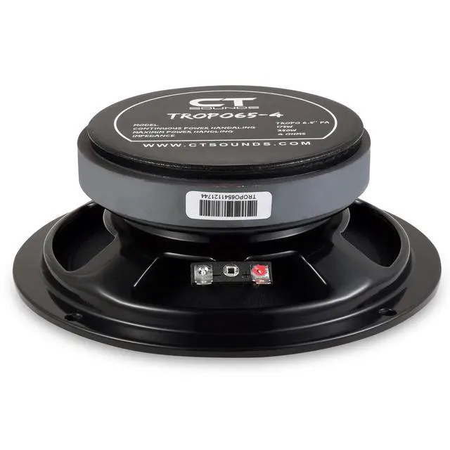 Alt view image 6 of 7 - TROPO65-4 6.5 Shallow Mount Midrange Speaker, 175 Watts RMS, Each