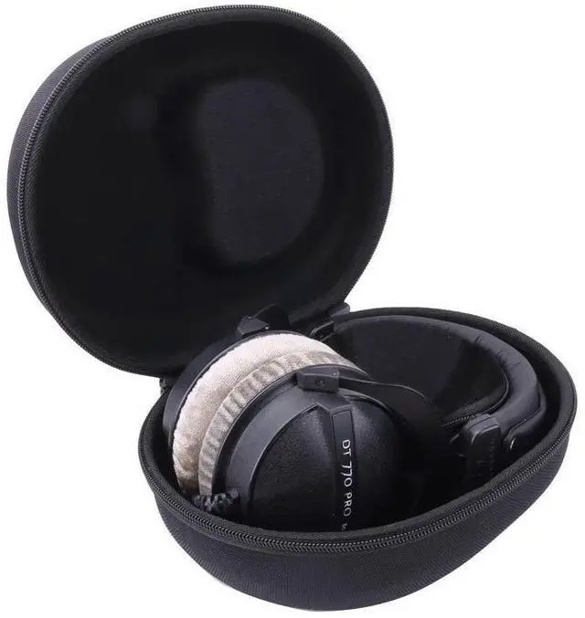 Main image of Hard Case for Beyerdynamic DT PRO 770 32/80/250 Headphones, Black | EVA hard shell, Water-resistant design, Impact-resistant design, Protective case only