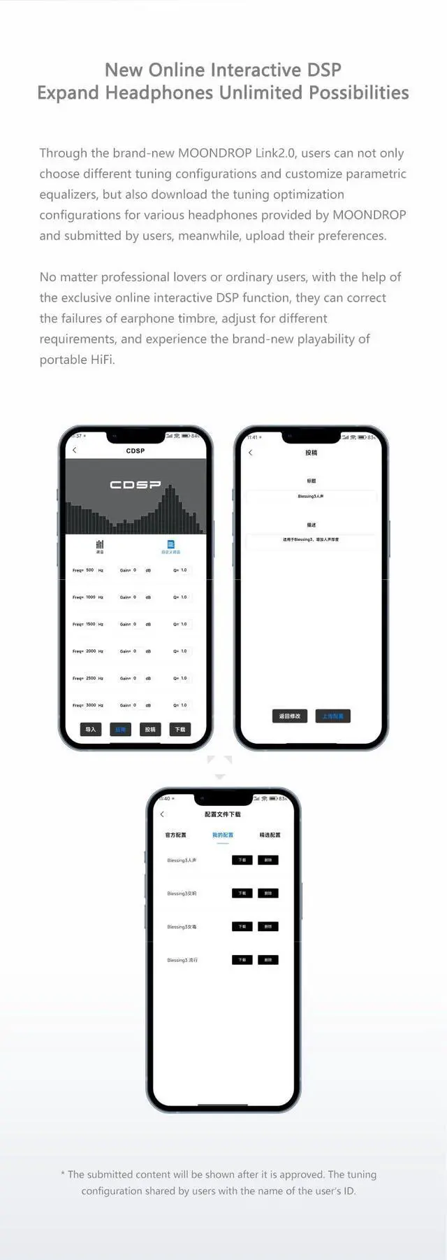 Alt view image 2 of 5 - CDSP New Online Interactive DSP USB-C Earphone Upgrade Cable for Portable Wired HiFi Earphone