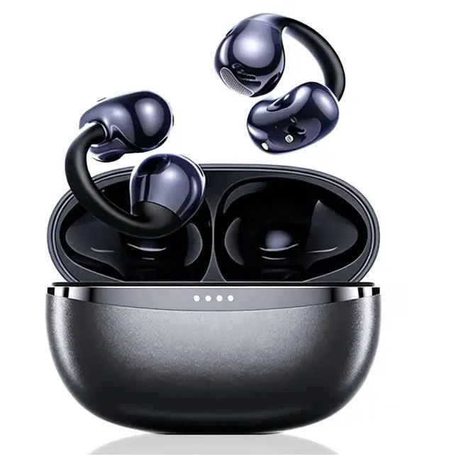 Main image of AI True Open Ear Earbuds Wireless Bluetooth Open Ear Headphones, Lightweight Clip on Earbuds 45H Playtime ENC Clip on Headphones, Over Ear Buds with Waterproof Fit Sport, Running, Workout