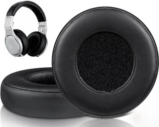 Main image of Earpads for Monster Beats Pro by Dr Dre Detox Headphones, Softer Protein Leather, High-Density Noise Isolation Foam - Black