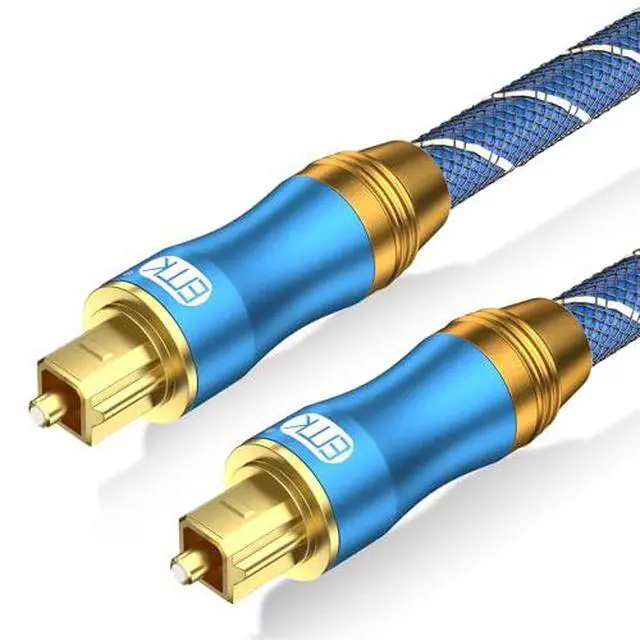 Alt view image 2 of 7 - Digital Optical Audio Cable 10Feet/3M Fiber Optical Toslink Cable SPDIF Audio Cable Male to Male Cord for Home Theater, Sound Bar, TV, PS4, Xbox, PlayStation & More