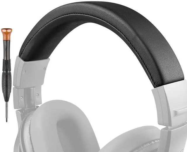 Main image of Headband for Audio Technica ATH M40, M40X Headphones, Replacement Headstrap Pad Repair Part (Black)